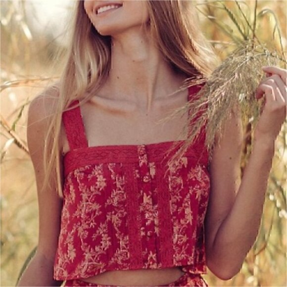 Krewe Du Q Maui Boho Crop Top - Picture 1 of 16